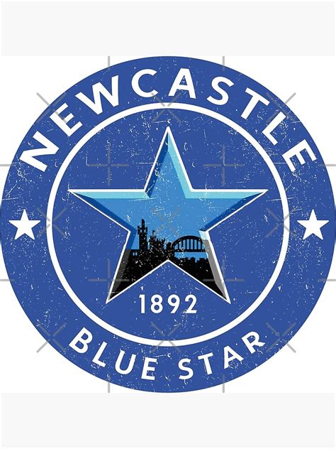 Newcastle Blue Star Poster By Thegoodfan Redbubble