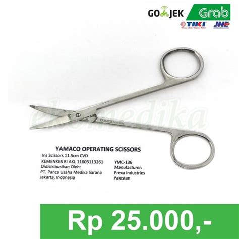 Jual Gunting Iris Bengkok Cm Yamaco Iris Scissors Cvd Cm Di