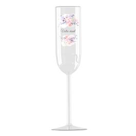 Flûte champagne personnalisé en verre Quadrichromie Cupkiller