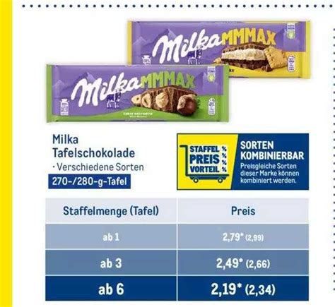 Milka Tafelschokolade Angebot Bei METRO 1Prospekte De