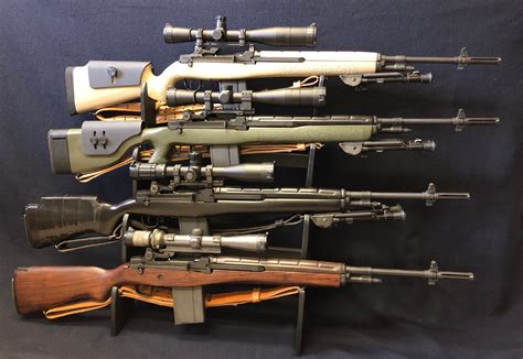 U S Army And U S Navy Usmc M14 Based Sniper And Dmr Sdm Rifles Circa Late 1960s To 2010 11