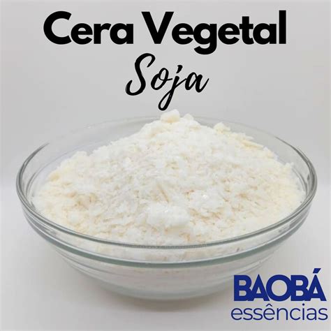 Cera de Soja 1 kg 100 vegetal Não Contem Parafina Escorrega o