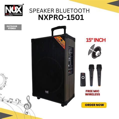 Jual Speaker Bluetooth Nixnox Premium Pro Nx Free Wireless Mic