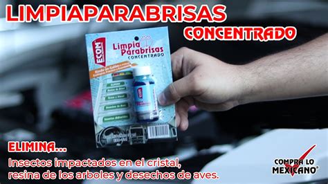 Limpiador De Parabrisas Concentrado Ecom Eco Youtube