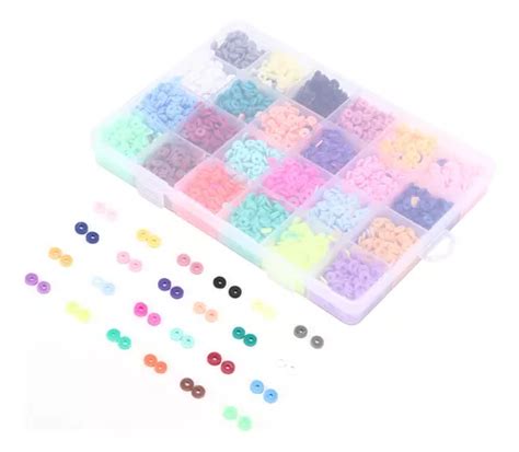 Kit Para Hacer Pulseras Con Cuentas De Arcilla 24 Colores Meses Sin