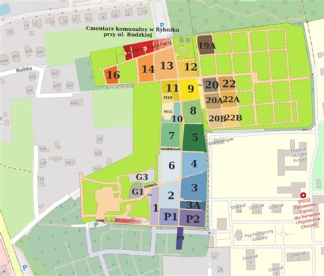 GROBONET PRO WCAG EMapa Cmentarza Cmentarze Komunalne W Rybniku