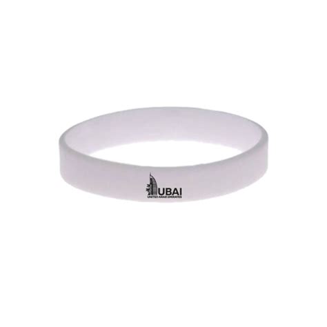 White Color Silicone Wristbands - ahadubai