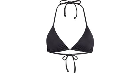 Becca Color Code Triangle Bikini Top In Black Lyst