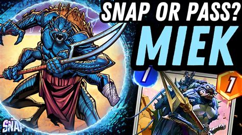 MIEK Details Mechanics Snap Or Pass Marvel Snap YouTube