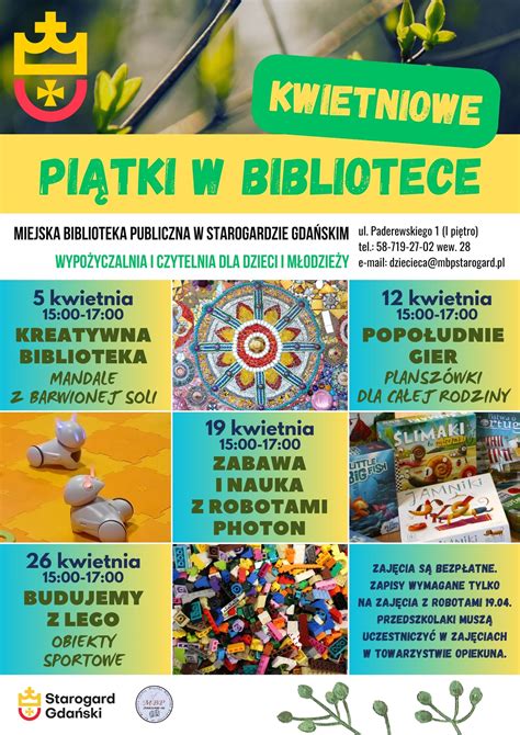 Kwietniowe Pi Tki W Bibliotece Miejska Biblioteka Publiczna Im Ks