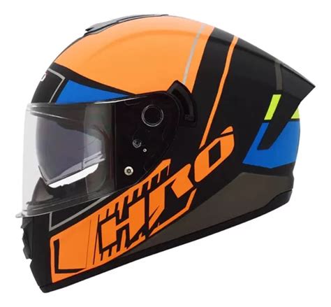 Casco Moto Hro 518 Certificado Dot Doble Visor Cuotas sin interés