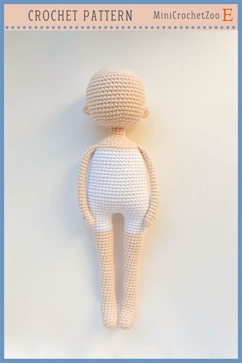 Basic Doll Body Crochet Pattern Amigurumi Doll Pattern Crochet Doll