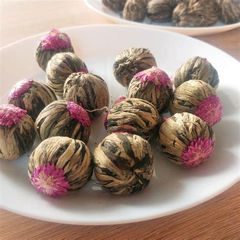 Herbata Rafex Herbata kwitnąca flower lichi ball 100g ok 10 kulek