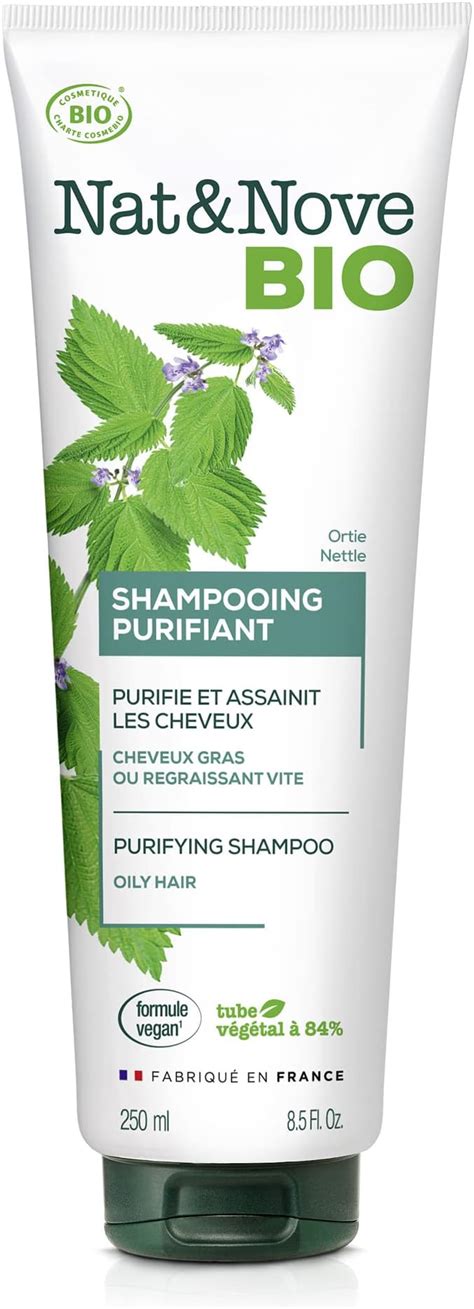 Nat Nove Bio Shampooing Purifiant Certifi Bio Pour Cheveux Gras