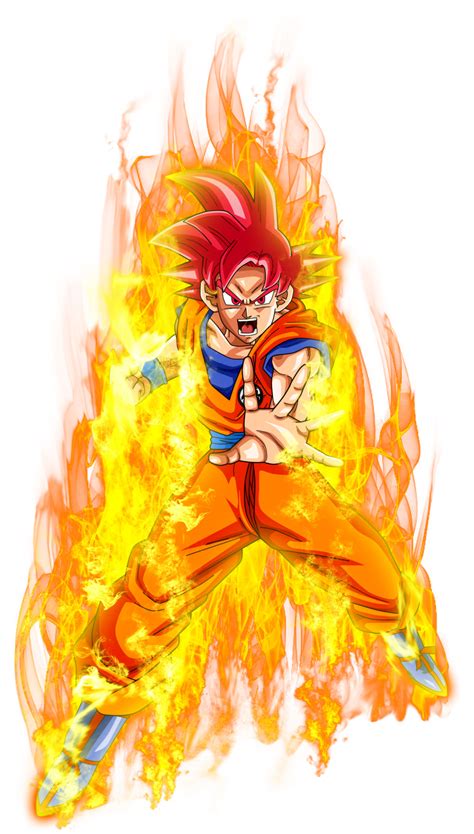 Goku Ssj God Power By Jaredsongohan On Deviantart Anime Dragon Ball