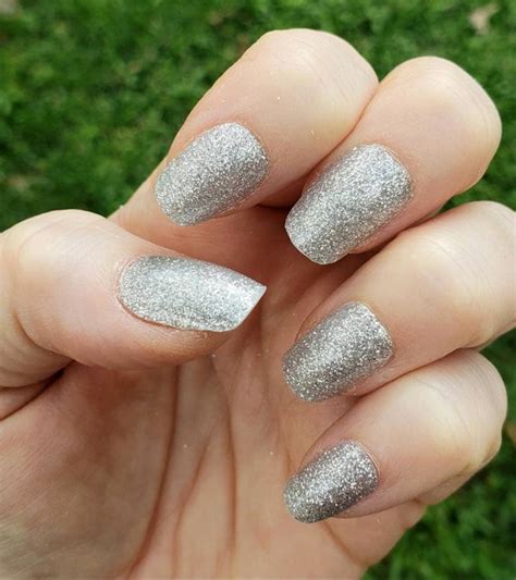 Silver Glitter Nails Silver Nail Wraps Glitter Nail Wraps Etsy