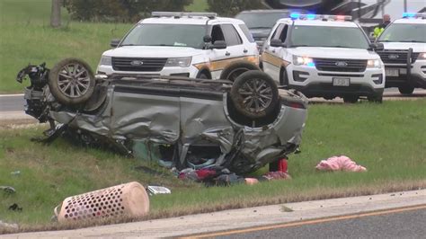 Exclusive Video Rollover Accident On I 80 Eastbound Leaves Car