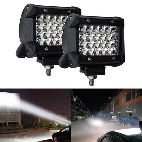 LED Offroad Spot Flood Light Combo Far Is Para Caminh O Carro SUV Barco