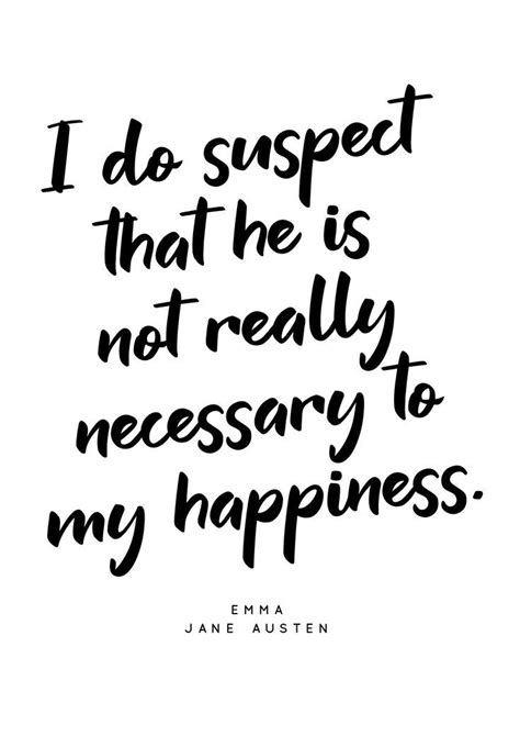 Emma Jane Austen Book Quote Black and White Feminist Poster Home Decor ...