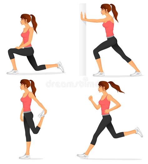 Stretching Exercises Clip Art