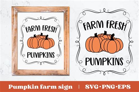 Farm Fresh Pumpkins SVG Farmers Market Sign