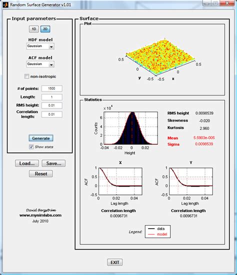 Surface Generation Analysis Mysimlabs