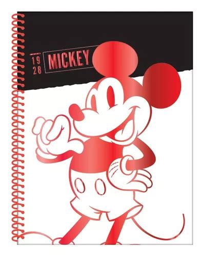 Cuaderno Universitario Mickey Mouse 80h Cuadriculado Mooving Color