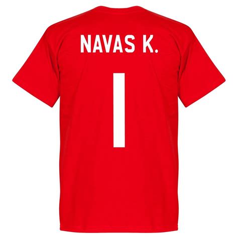 Costa Rica Keylor Navas Team T Shirt Rood M