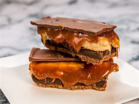 Homemade Snickers Bars