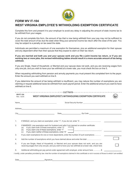 Form Wv It Fill Out Printable Pdf Forms Online