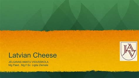 Latvian Cheese | PPT