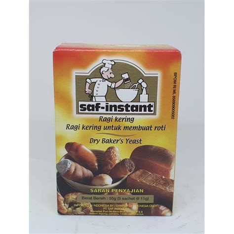 Jual RAGI KERING SAF INSTAN DUS 5 X 11 Gr INSTANT DRY YEAST ROTI