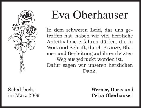 Traueranzeigen Von Eva Oberhauser Trauer Merkur De