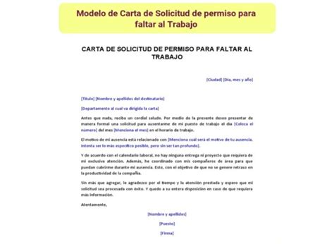 Carta De Solicitud De Permiso Tipos Y Estructura Para Que Crees El Formato Images