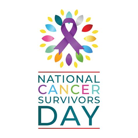 National Cancer Survivors Day Design Template Cancer Ribbon Design