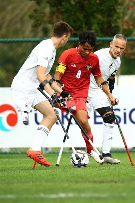 TIMNAS INDONESIA DIKALAHKAN INGGRIS DI PIALA DUNIA AMPUTASI ANTARA Foto