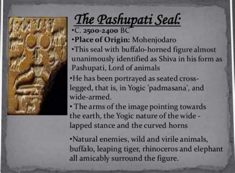 Indus Valley Civilization Pashupati Seal