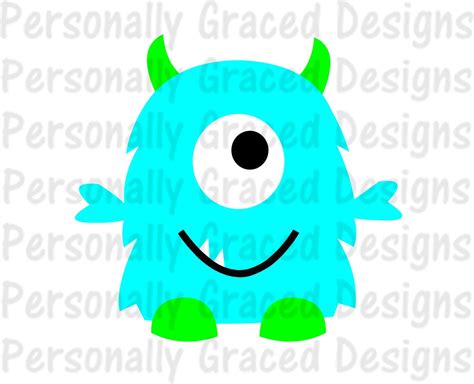 Svg Dxf Eps Cut File Silly Monster Svg Silhouette Cut File