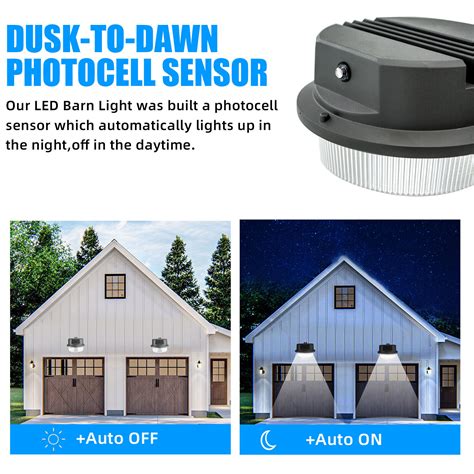 Led Barn Yard Street Waterproof Outdoor Security Light Dusk To Dawn