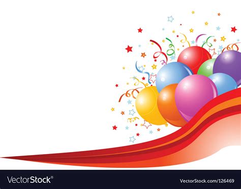 Party balloons background Royalty Free Vector Image