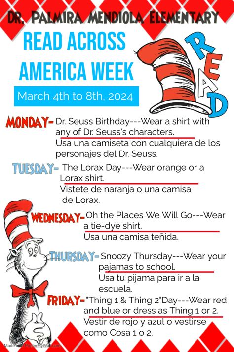 Read Across America Week Dr Palmira Mendiola Elementary School