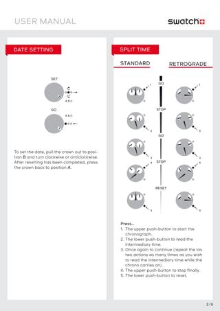 how to change the date on a swatch watch