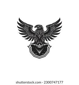 Aquila Eagle Logo Design Vector Concept Stock Vector (Royalty Free ...