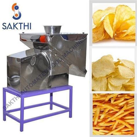 White Stainless Steel Industrial Electric Fastest Potato Slicer Machine