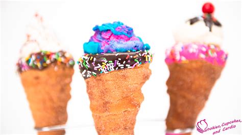 How To Make Donut Ice Cream Cones Doughnut Ice Cream Cones