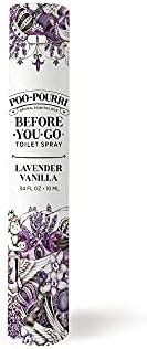 Poo Pourri Before You Go Toilet Spray Lavender Vanilla Travel Size 10