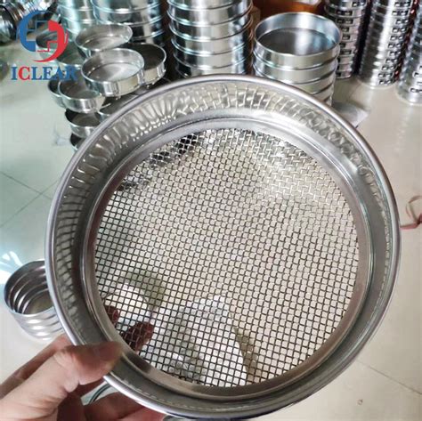 200mm 300mm 400mm Multi Size Lab Vibrating Screen Micron Mesh Test