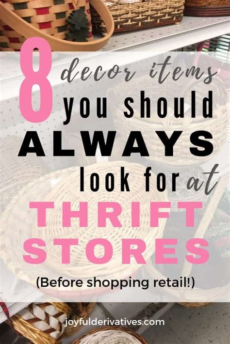 How To Shop For Thrift Store Home Décor Items Joyful Derivatives