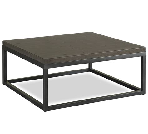 Universal Curated Square Cocktail Table With Metal Frame Reeds Furniture Cocktailcoffee Tables