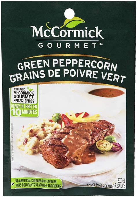 Mccormick Gourmet Sauce Mix Green Peppercorn 38g13oz 12 Pack